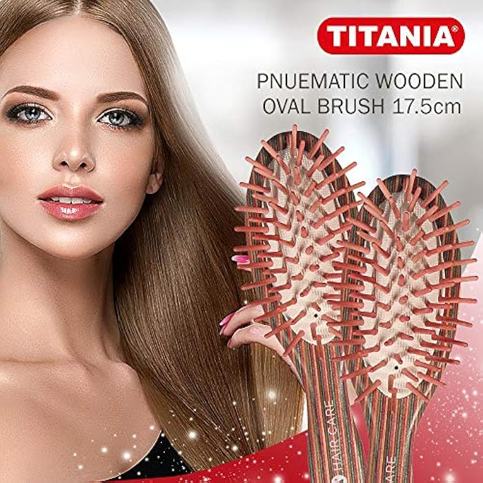 TITANIA Small Oval Wood Brush - Image 2